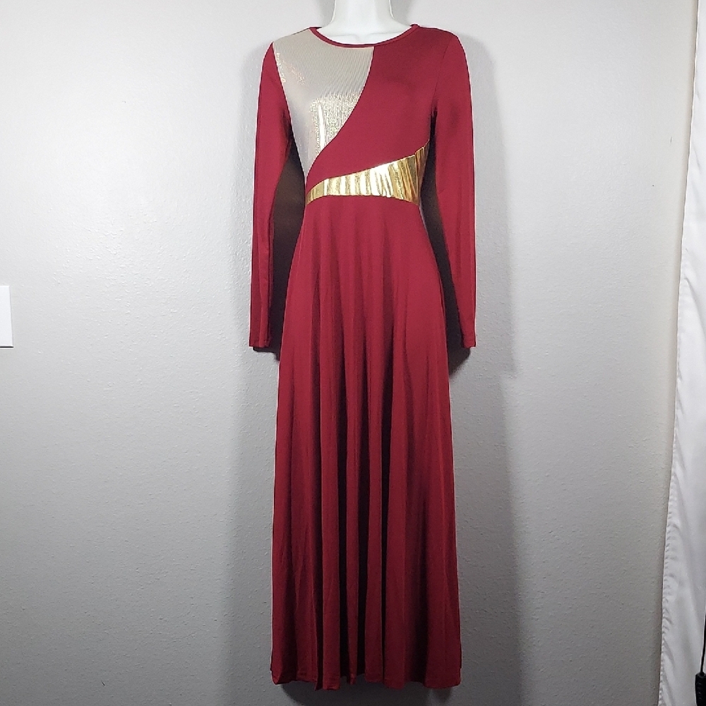Burgandy Dress - Picture 3 of 10